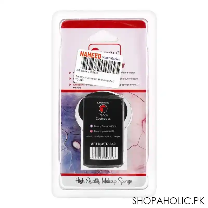 trendy mushroom blending puff, td 349 image2