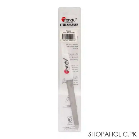 trendy plastic/steel nail filer, 6 inches, td 236 image2