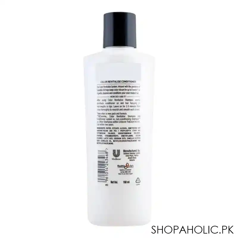 tresemme color revitalise with camelia oil pro collection conditioner, 160ml image2