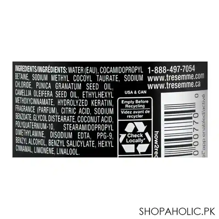 tresemme keratin smooth color shampoo, 592ml image3
