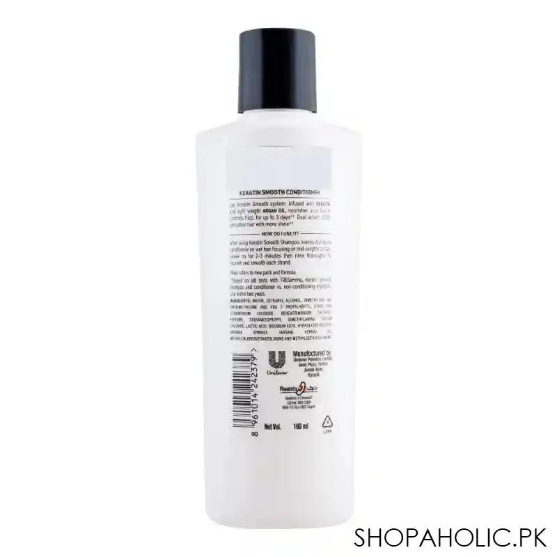 tresemme keratin smooth pro collection conditioner, with keratin & argan oil, 160ml image2