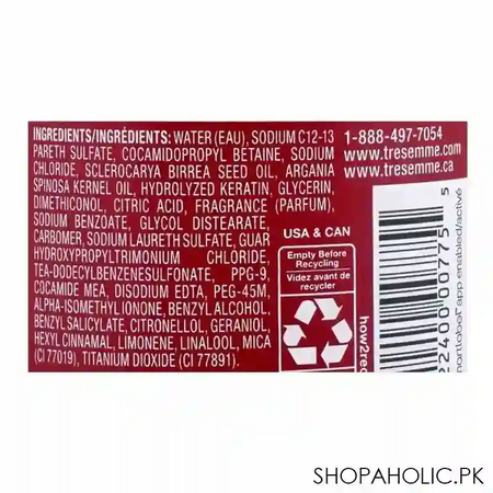 tresemme keratin smooth shampoo, 592ml image3