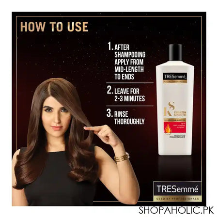 Tresemme Keratin Smooth With Keratin And Argan Oil Conditioner, 360ml - Image 4