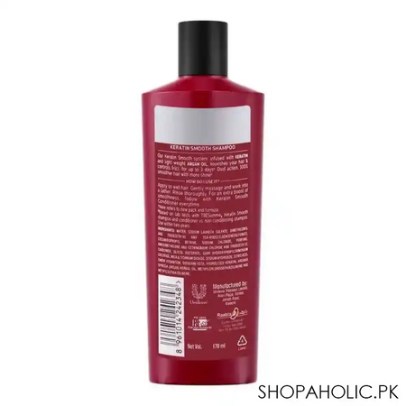 tresemme keratin smooth with keratin and argan oil pro collection shampoo, 170ml image2
