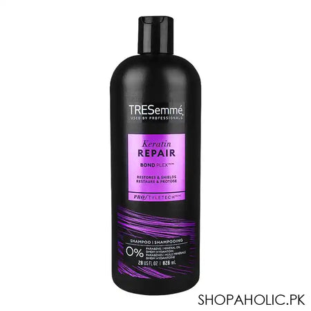 Tresemme Pro Style Tech Keratin Repair Bond Plex Shampoo, For Damaged Hair, 828ml - Main Image