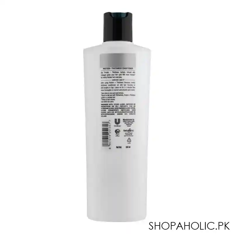 tresemme protein + thickness with collagen conditioner, 360ml image2