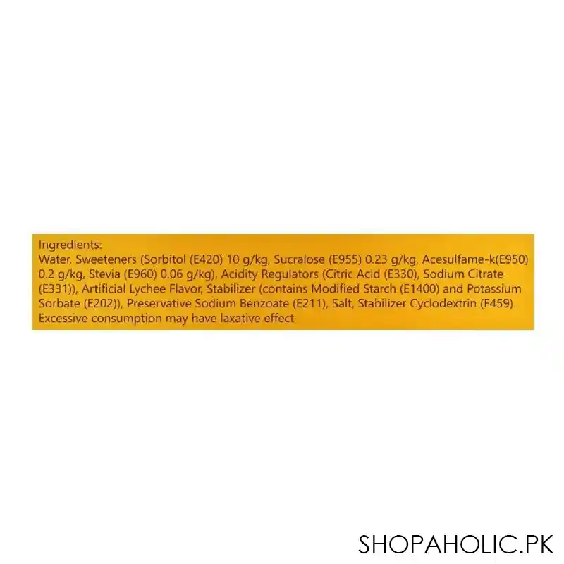 tropicana slim stevia sugar free syrup, lychee, 750ml image4