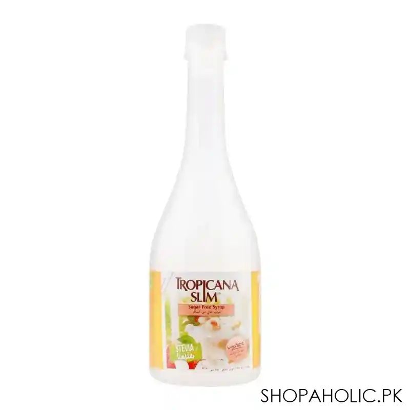 tropicana slim stevia sugar free syrup, lychee, 750ml main image