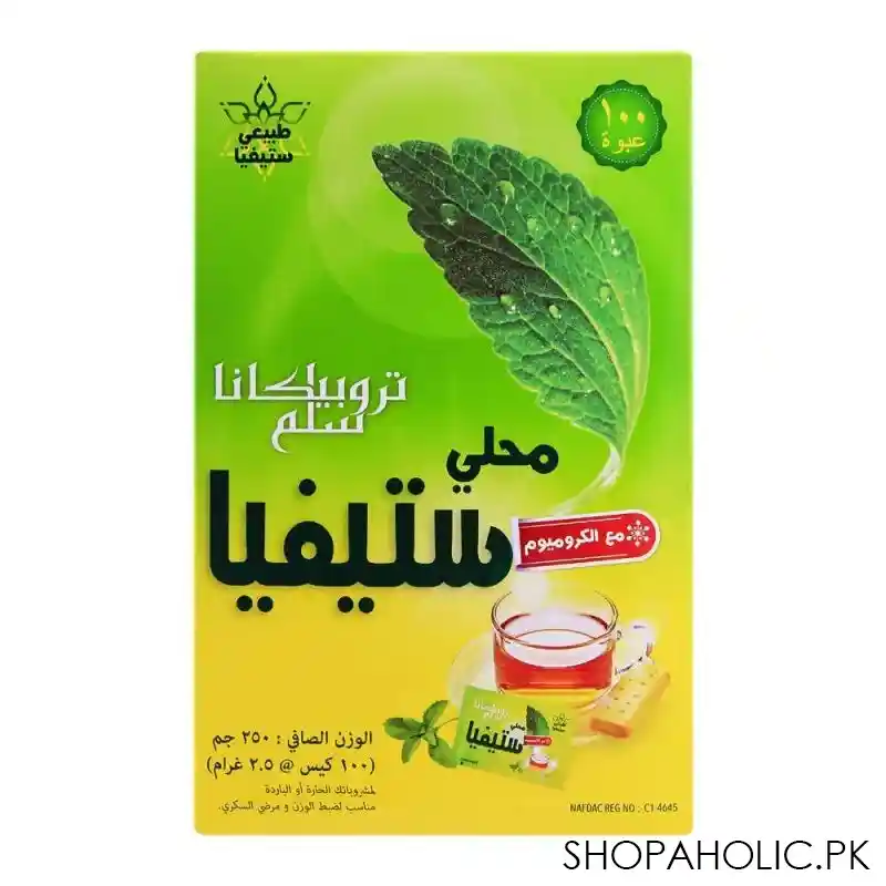 tropicana slim stevia sweetener sachet, 100 pack image2