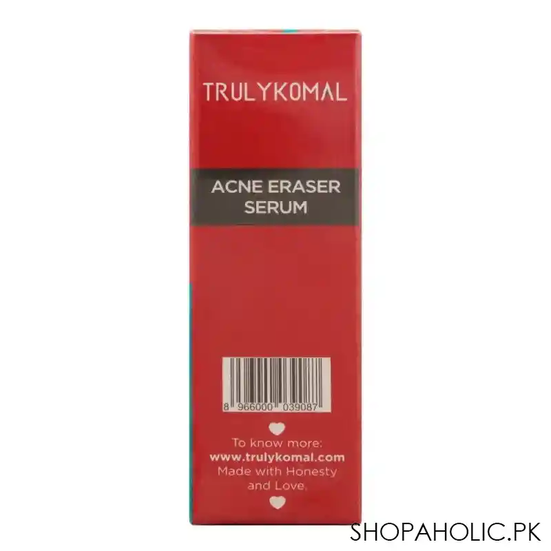 truly komal flawless acne eraser serum, 17ml image3