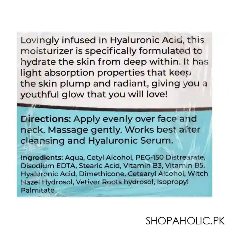 Truly Komal Flawless Hyaluronic Acid Deep Hydration Moisturiser, All Skin Types, 50ml - Main Image
