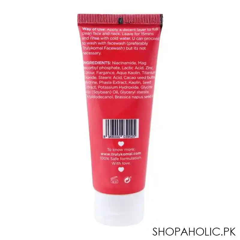 truly komal starlight whitening mask, all skin types, 75ml image2