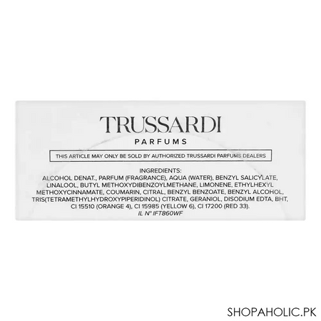 trussardi pure jasmine eau de parfum, for women, 90ml image3