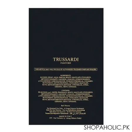 trussardi uomo eau de toilette 100ml image3