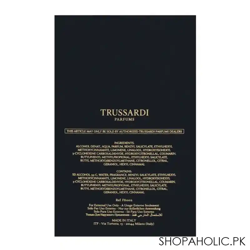 trussardi uomo eau de toilette 100ml image3