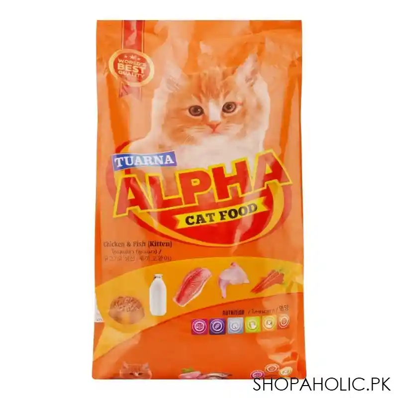 tuarna alpha cat food chicken & fish (kitten) 1300g main image