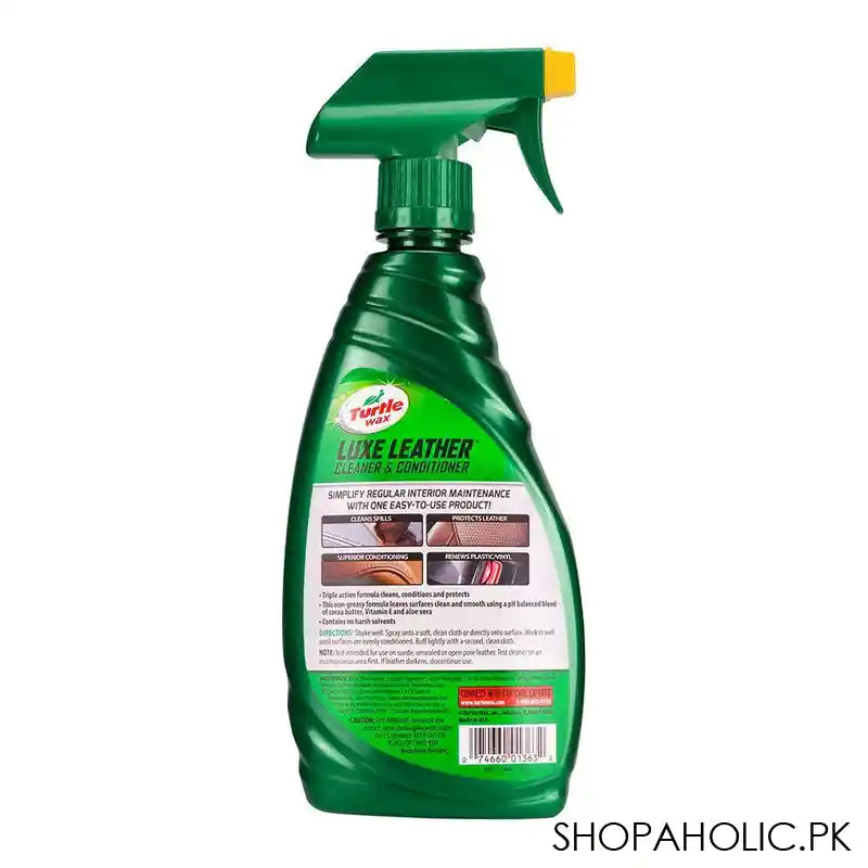 Turtle Wax Leather Cleaner & Conditioner, 473ml, T-363 - Image 2