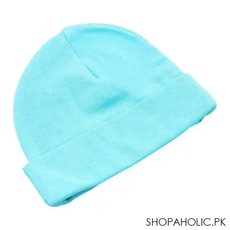 Twin Baby Round Cap, Sea Green - Image 2