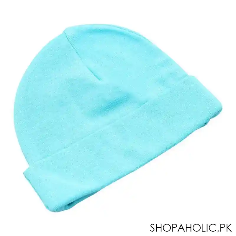 twin baby round cap, sea green image2