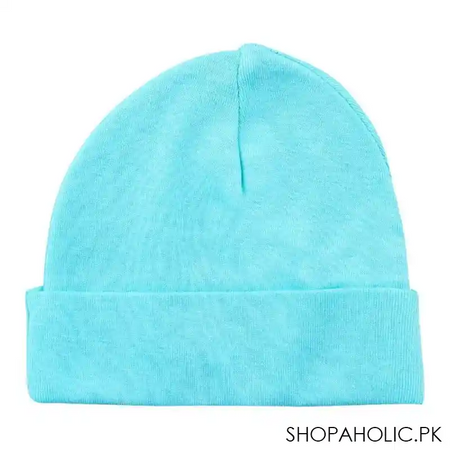 Twin Baby Round Cap, Sea Green - Main Image