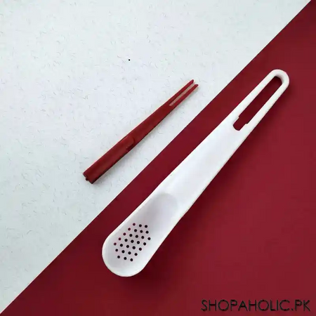two in one juicing mini spoon/fork long handle strainer image2