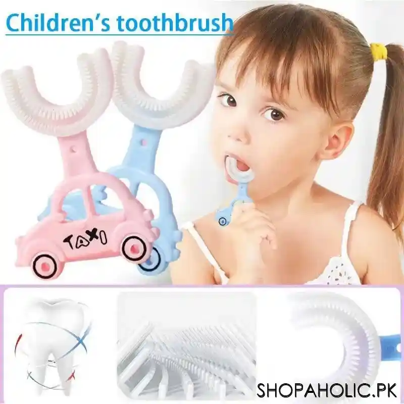 u shaped car taxi toddler toothbrush silicone brush cleaning teeth for kids image10