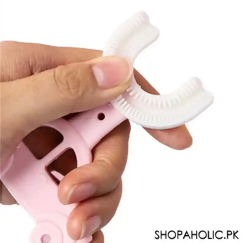 u shaped car taxi toddler toothbrush silicone brush cleaning teeth for kids image9