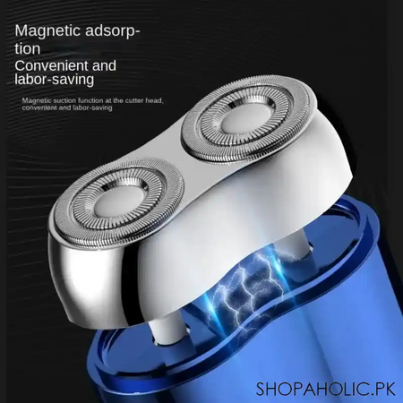 u shaped mini double head electric shaver image5