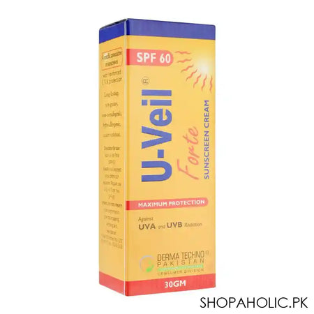 U-Veil Forte SPF-60 Sunscreen Cream, 30g - Main Image