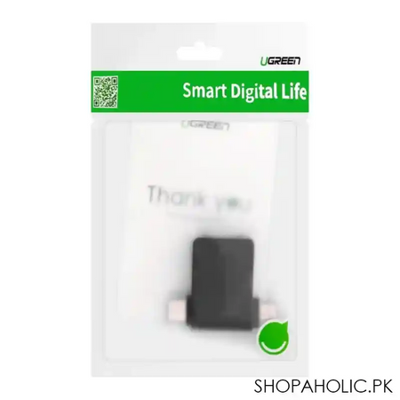 ugreen 2 in 1 adapter micro usb male + usb type c male to usb 3.0 female, 30453 image3