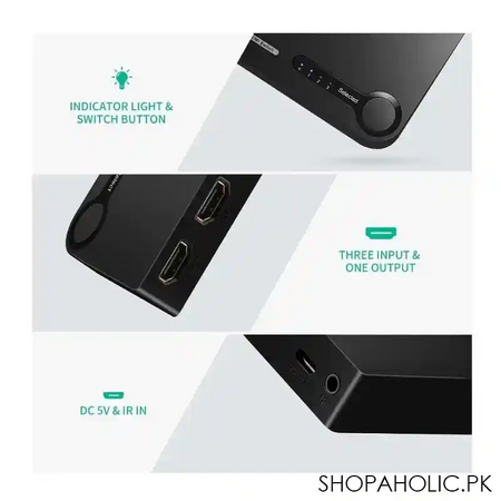 ugreen 3 port 3x1 hdmi switch, 40234 image3