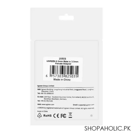 ugreen 6.5mm male to 3.5mm female adapter, 20503 image4