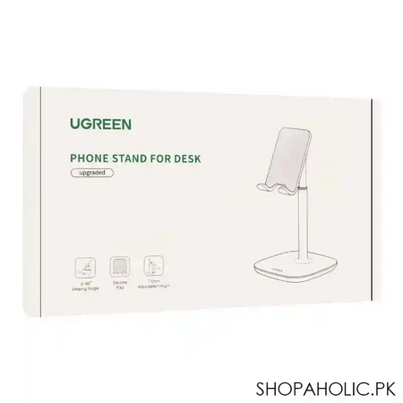 ugreen adjustable phone stand for desk, black, 80194 image2