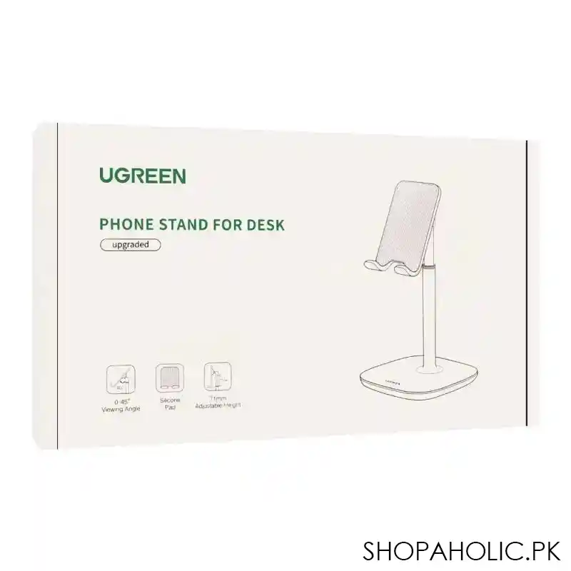 ugreen adjustable phone stand for desk, black, 80194 image2