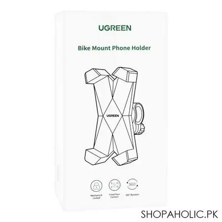 ugreen bike mount phone holder, black 60989 image3