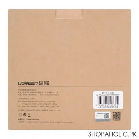 ugreen cat6 utp lan cable, 26awg cca, 20m, black, 20166 image4