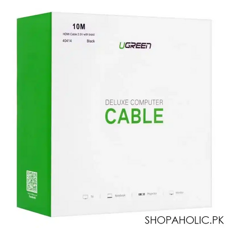 ugreen hdmi male to male cable, with braid, 10m, 40414 image4