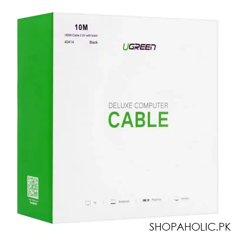 ugreen hdmi male to male cable, with braid, 10m, 40414 image4