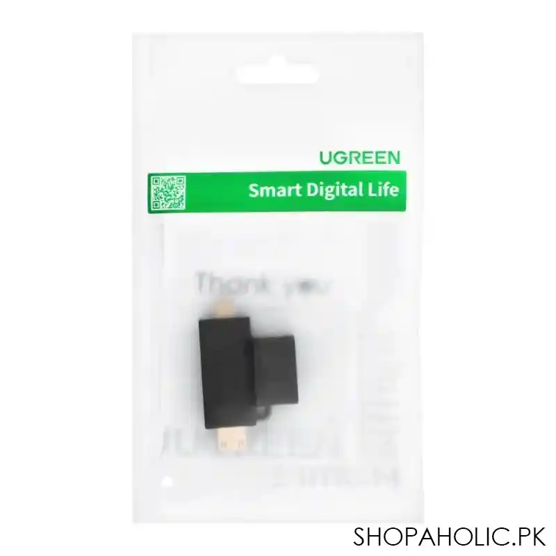 ugreen micro hdmi + mini hdmi male to hdmi female adapter, black, 20144 image4