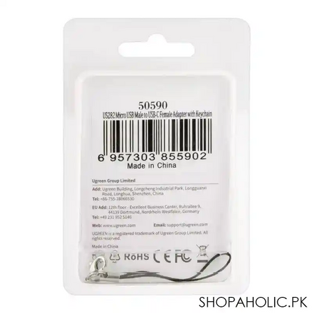 ugreen micro usb male to usb c female adapter, 50590 image3