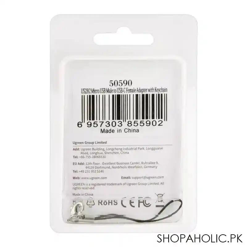 ugreen micro usb male to usb c female adapter, 50590 image3