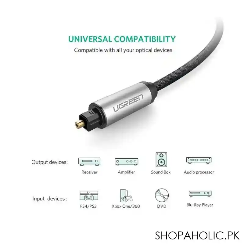 ugreen toslink optical audio cable, 3m, 10771 image3