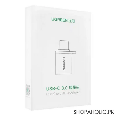 ugreen type c to usb 3.0a adapter, lanyard space gray, 50283 image2