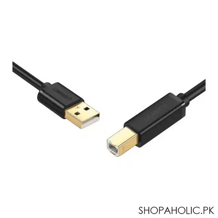 ugreen usb 2.0 am to bm printer cable, 2m, black, 20847 main image