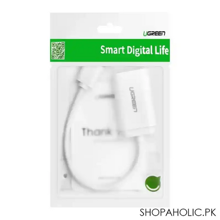 ugreen usb 2.0 external sound adapter, white, 30143 image3