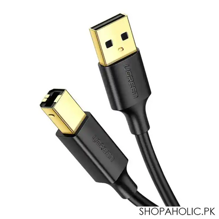 ugreen usb 3.0 am to bm printer cable, 2m, black, 10372 image2