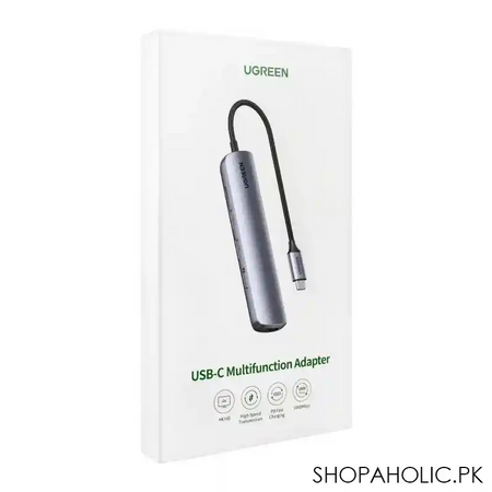 ugreen usb c to 2xusb 3.0 + hdmi + rj45 multifunction adapter, 10919 image2