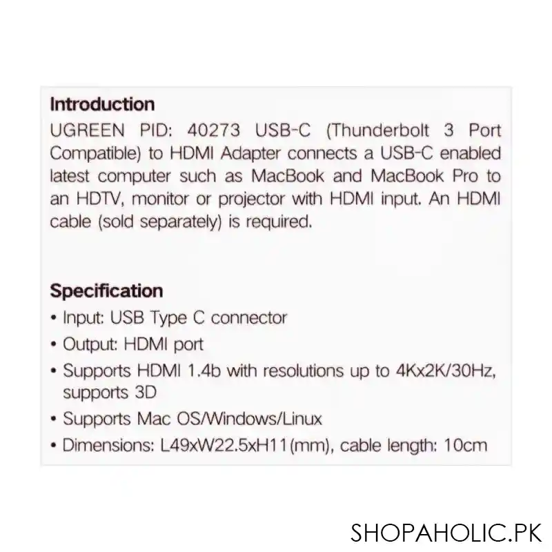 ugreen usb c to hdmi adapter, 40273 image5