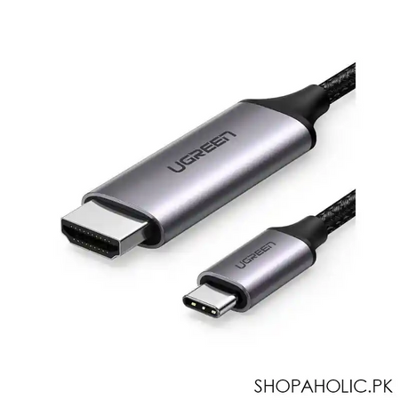 ugreen usb type c to hdmi cable, 1.5m, space white, 30841 main image