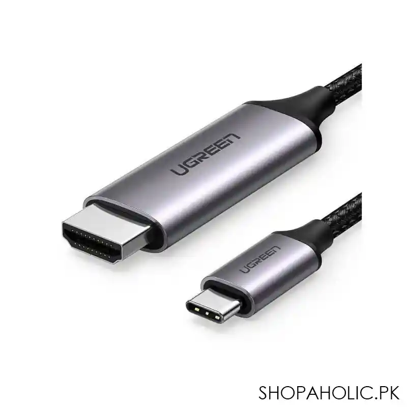 ugreen usb type c to hdmi cable, 1.5m, space white, 30841 main image